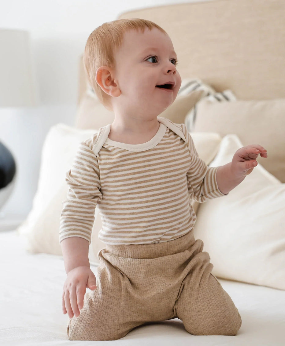 Organic Cotton Leggings - Heather Oat