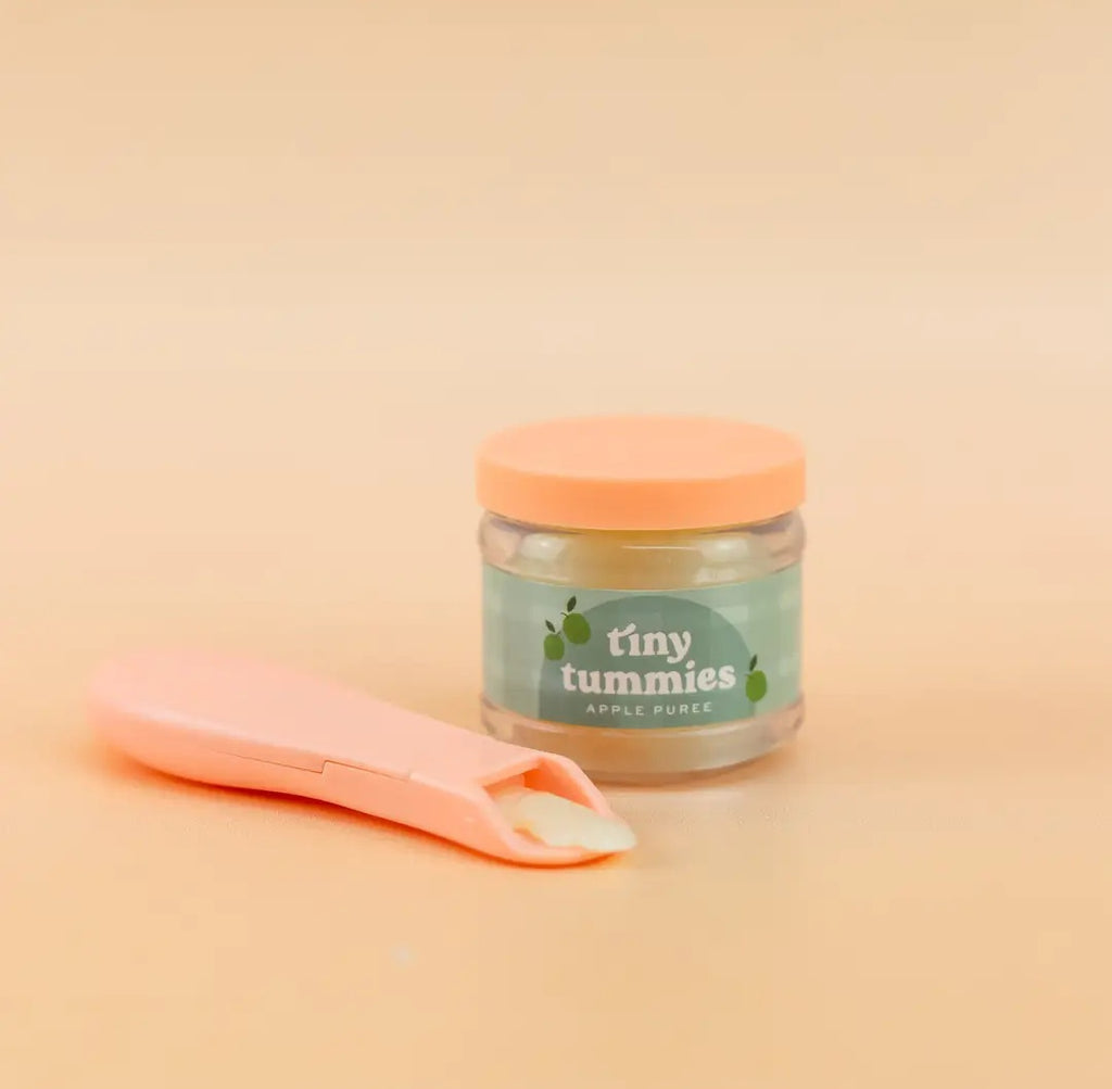 Tiny Tummies Apple Puree Food Jar & Spoon Set