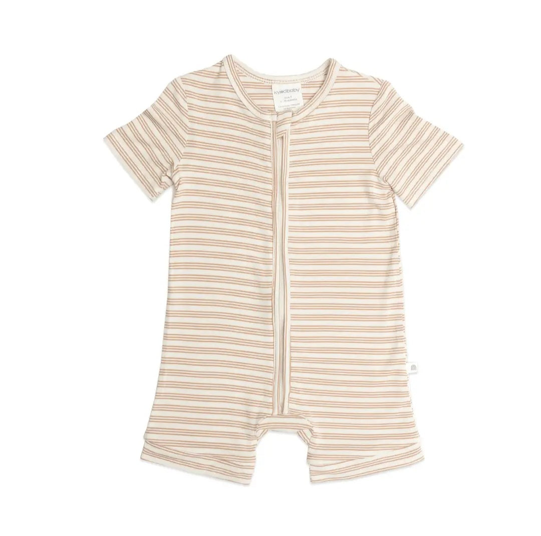 Day or Night Onesie S.S - Neutral Stripe - Size 00