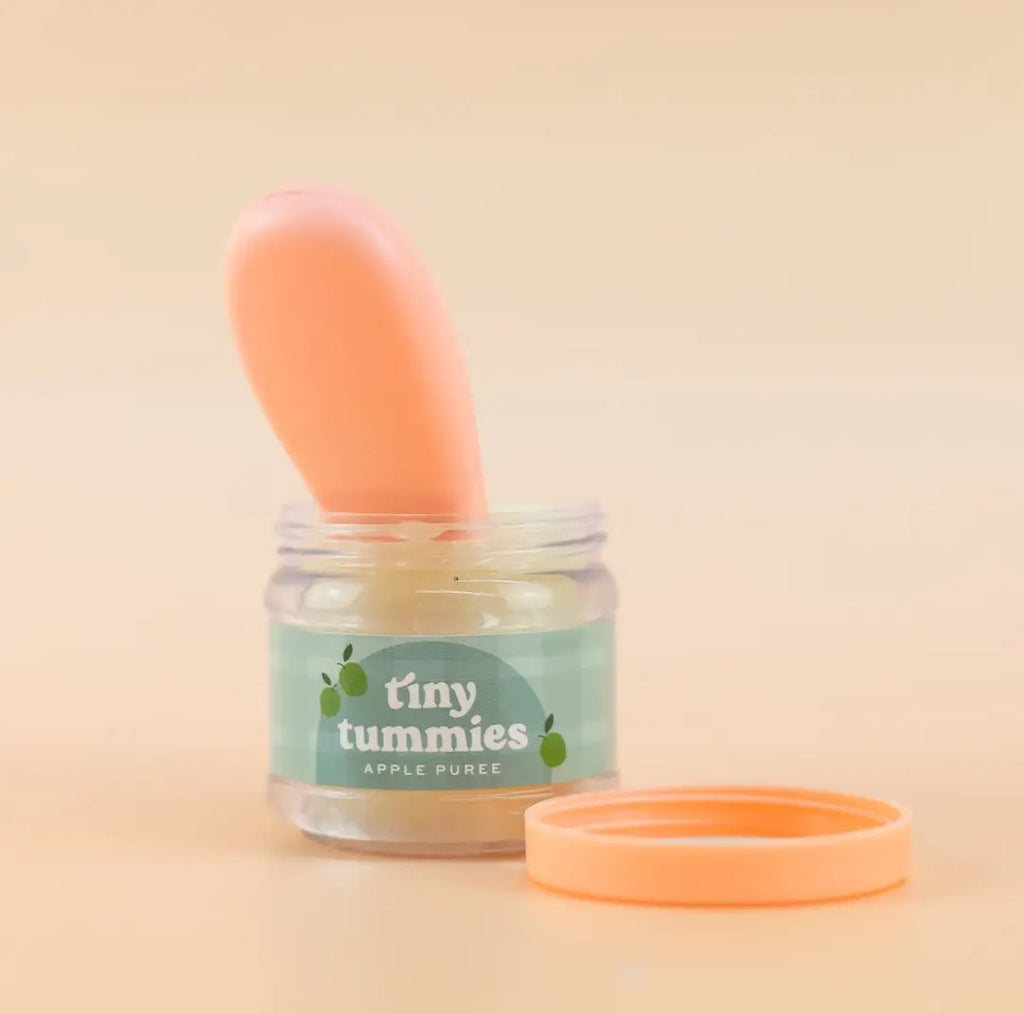 Tiny Tummies Apple Puree Food Jar & Spoon Set