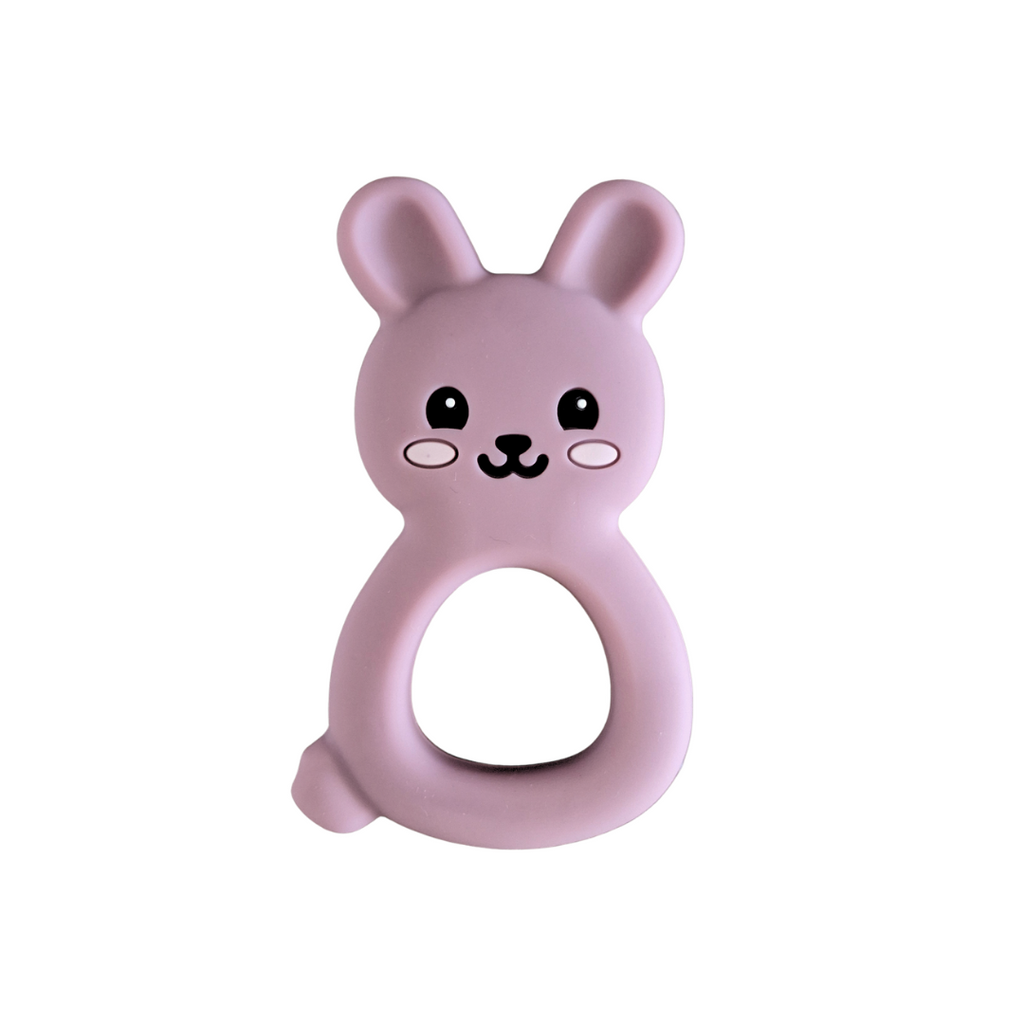 Snuggle Bunny Teether - BPA FREE Food Grade Silicone