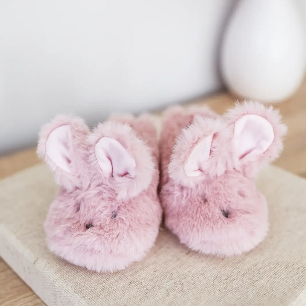 Luxe Bunny Booties Petal