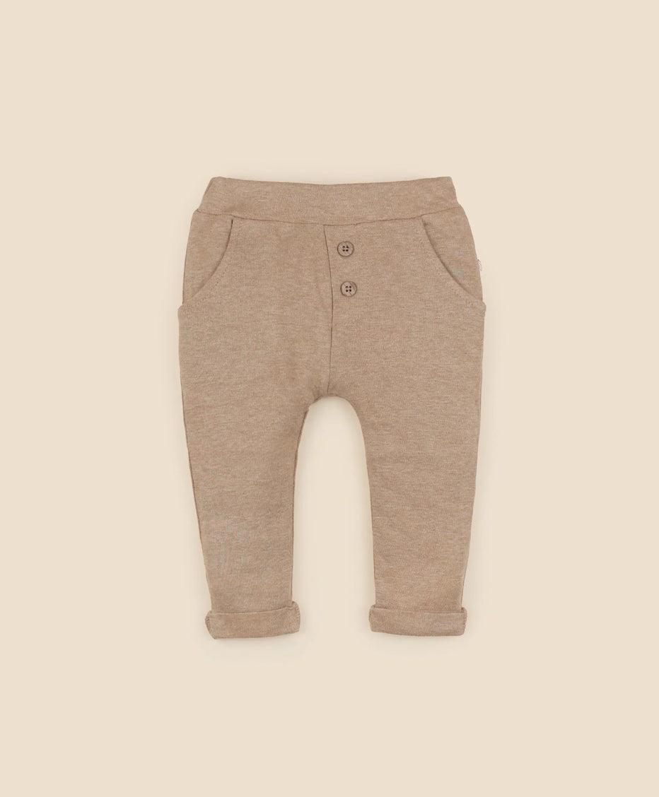 Organic Cotton Track Pants - Brown