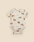Organic Cotton Short Sleeve Bodysuit - Dachshund Dog