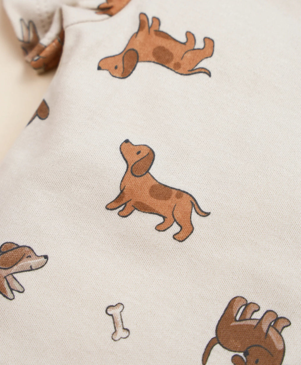 Organic Cotton Short Sleeve Bodysuit - Dachshund Dog