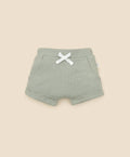 Organic Cotton Waffle Shorts - Sage Green
