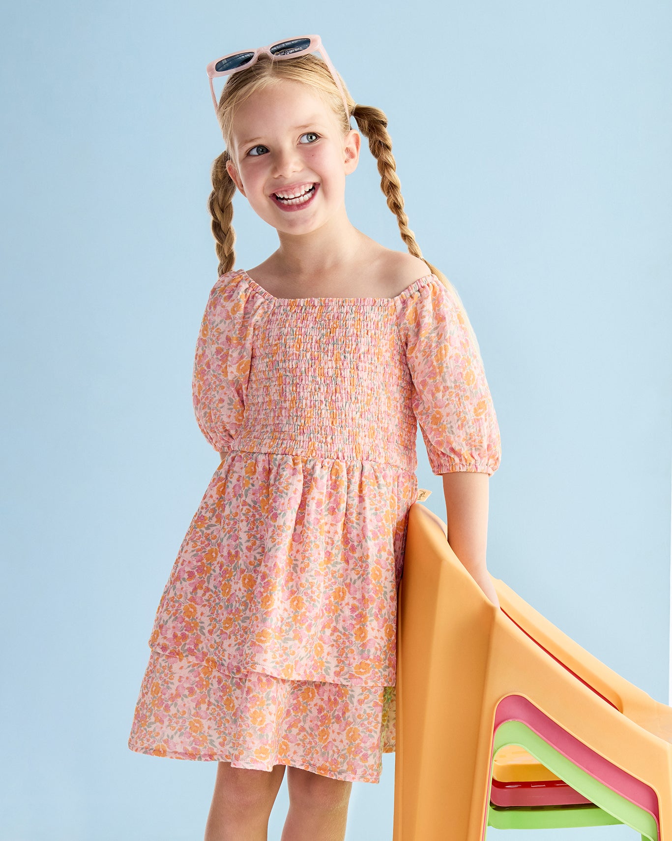 Florentina Shirred Dress