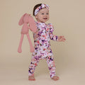 Snuggle Hunny - Convertable Romper - Blushing Beauty