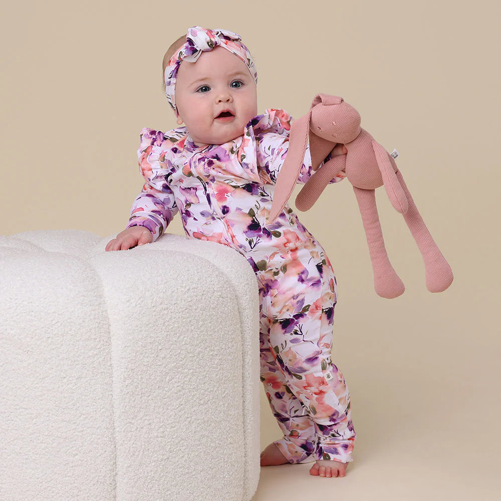 Snuggle Hunny - Convertable Romper - Blushing Beauty