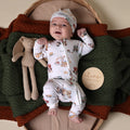 Snuggle Hunny Organic Snugglesuit Covertible Romper - Diggers & Tractors