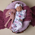 Organic Snuggle Sleepsuit Zip Footie w Frill - Lilac Skies