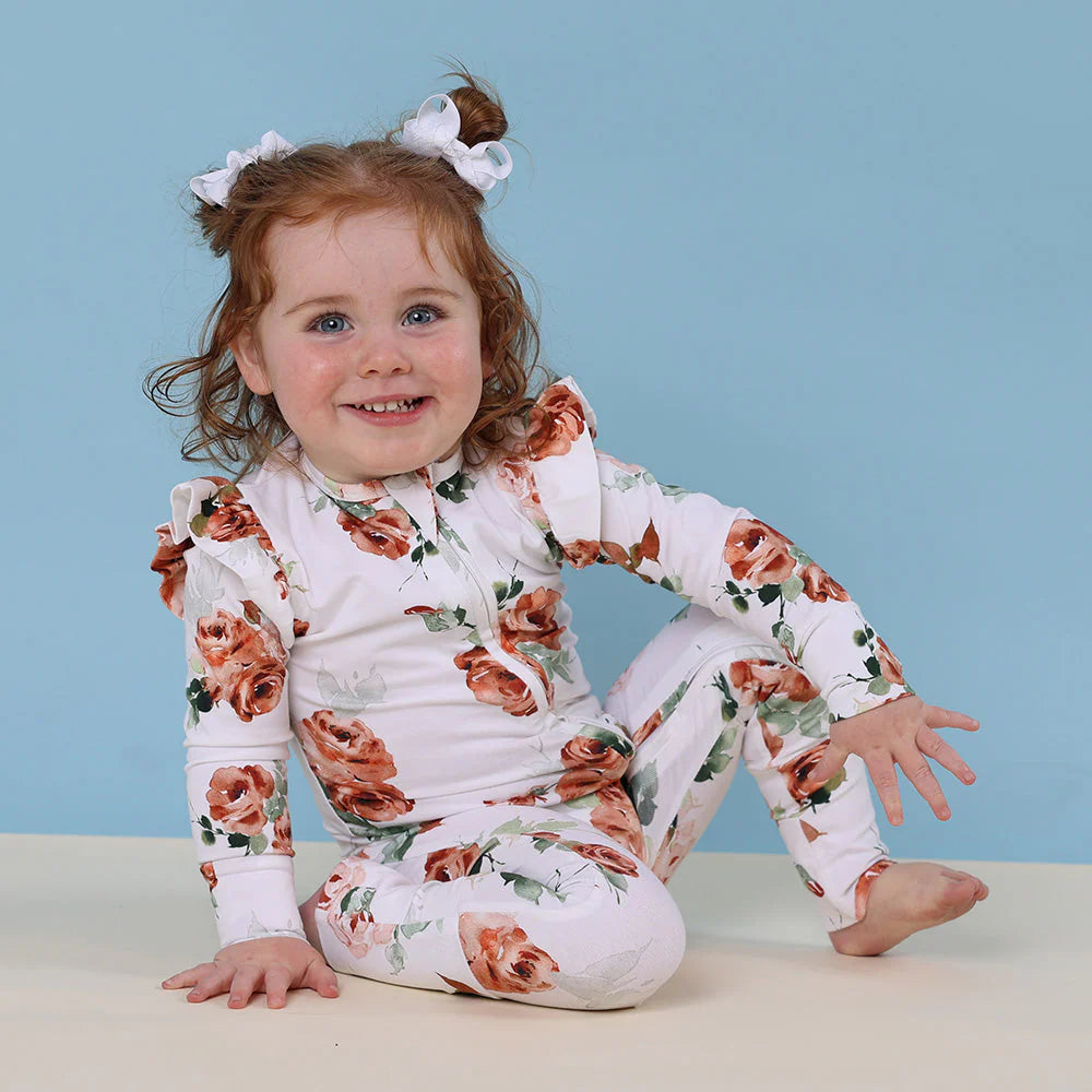 Snuggle Hunny - Convertable Romper - Rosebud