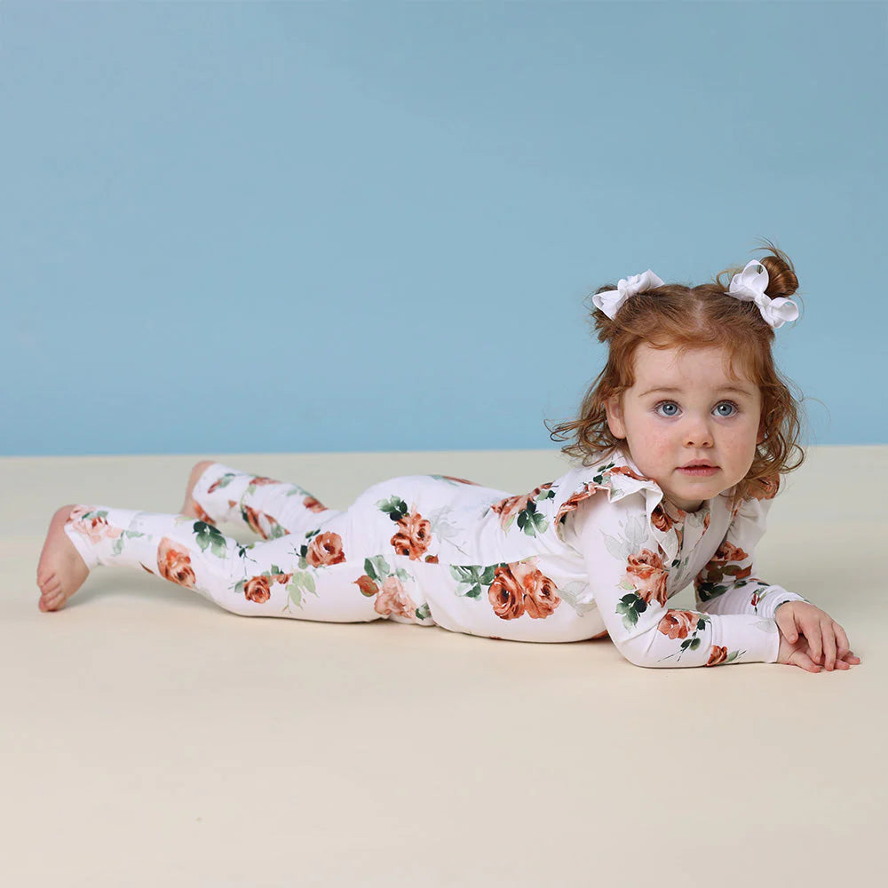 Snuggle Hunny - Convertable Romper - Rosebud