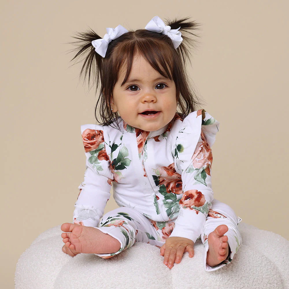 Snuggle Hunny - Convertable Romper - Rosebud