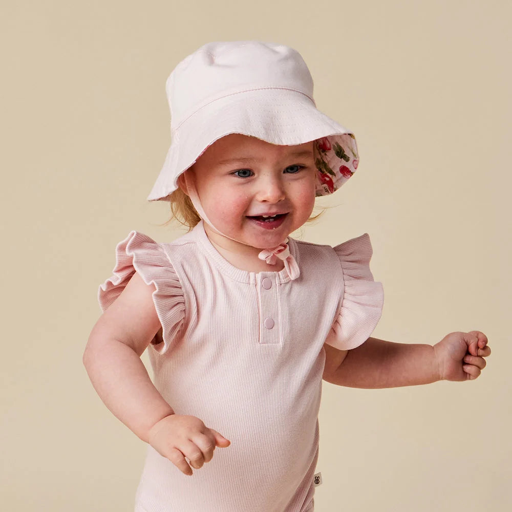 Snuggle Hunny Strawberry Reversible Cotton Bucket Hat