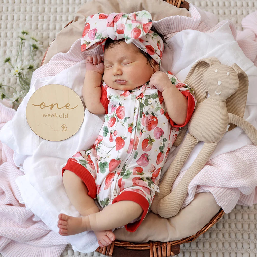 Snuggle Hunny - Strawberry Organic Snuggle Shortie