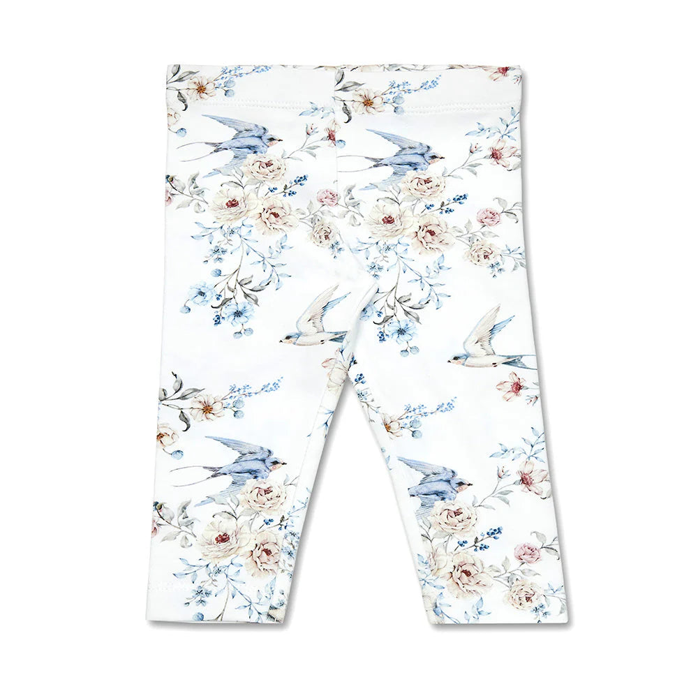 Snuggle Hunny - Organic Leggings - Sweet Swallows