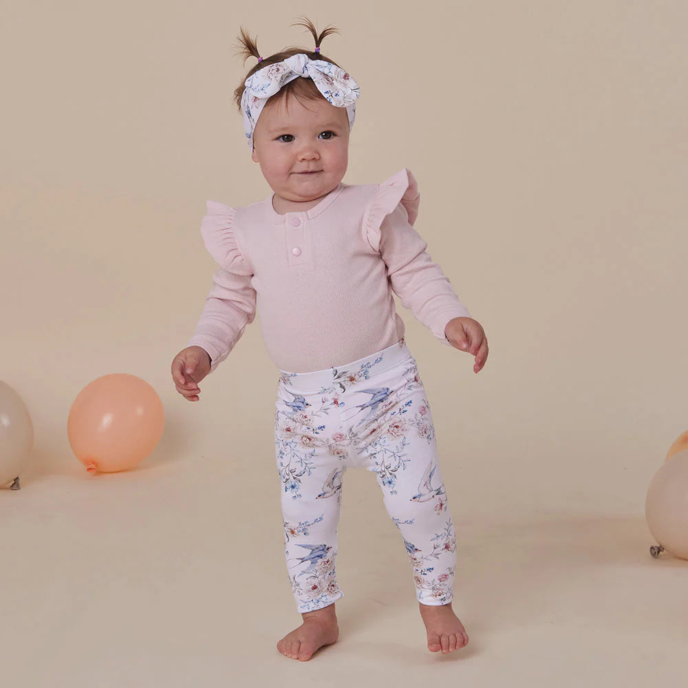 Snuggle Hunny - Organic Leggings - Sweet Swallows