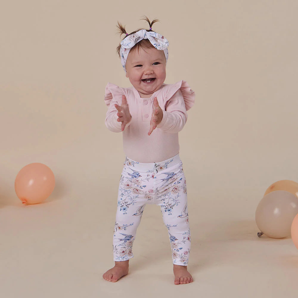 Snuggle Hunny - Organic Leggings - Sweet Swallows