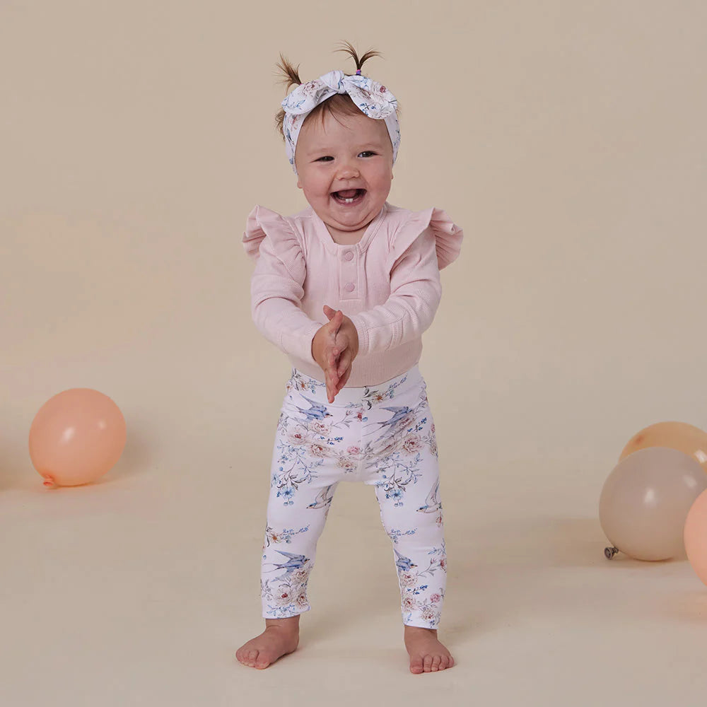 Snuggle Hunny - Organic Leggings - Sweet Swallows