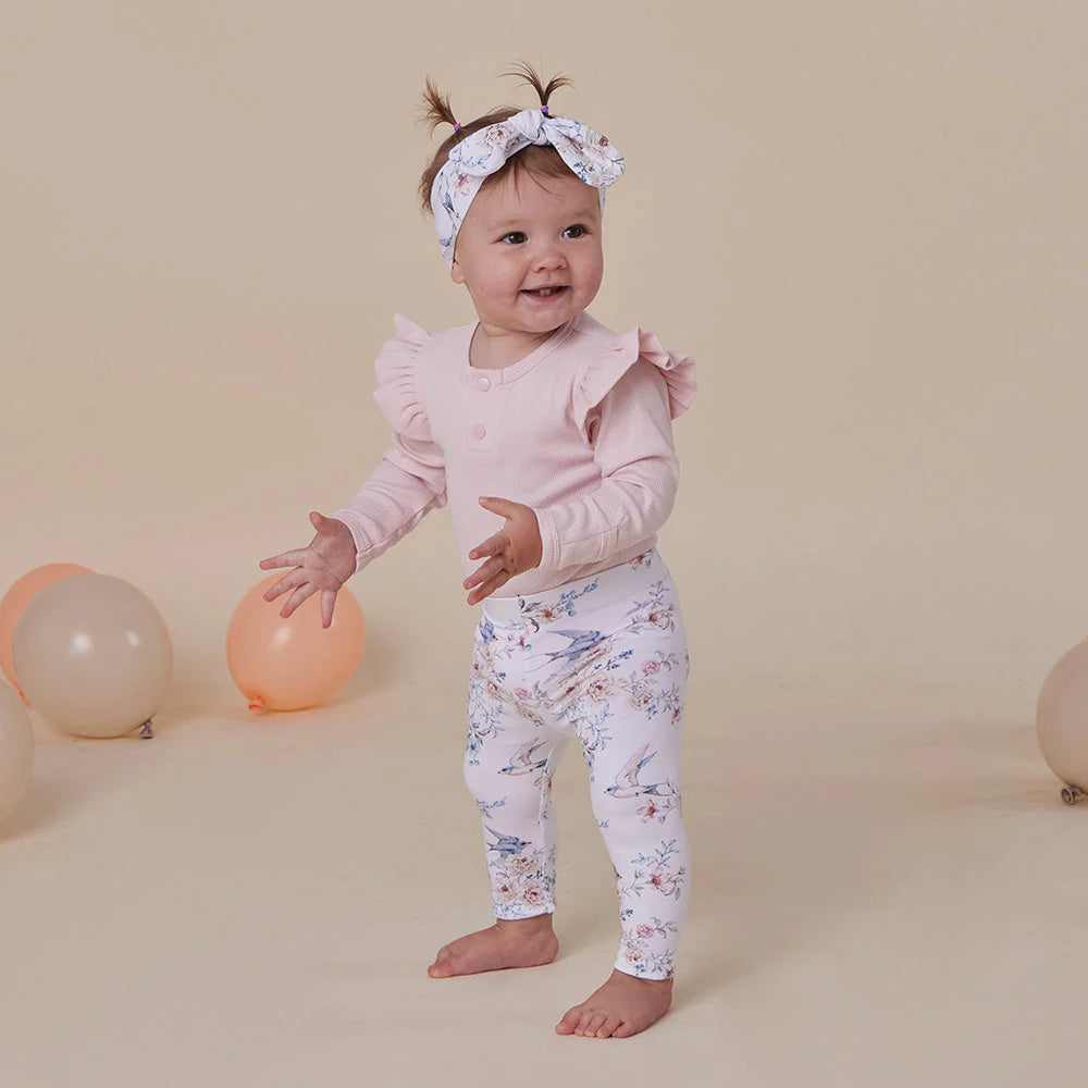 Snuggle Hunny - Organic Leggings - Sweet Swallows