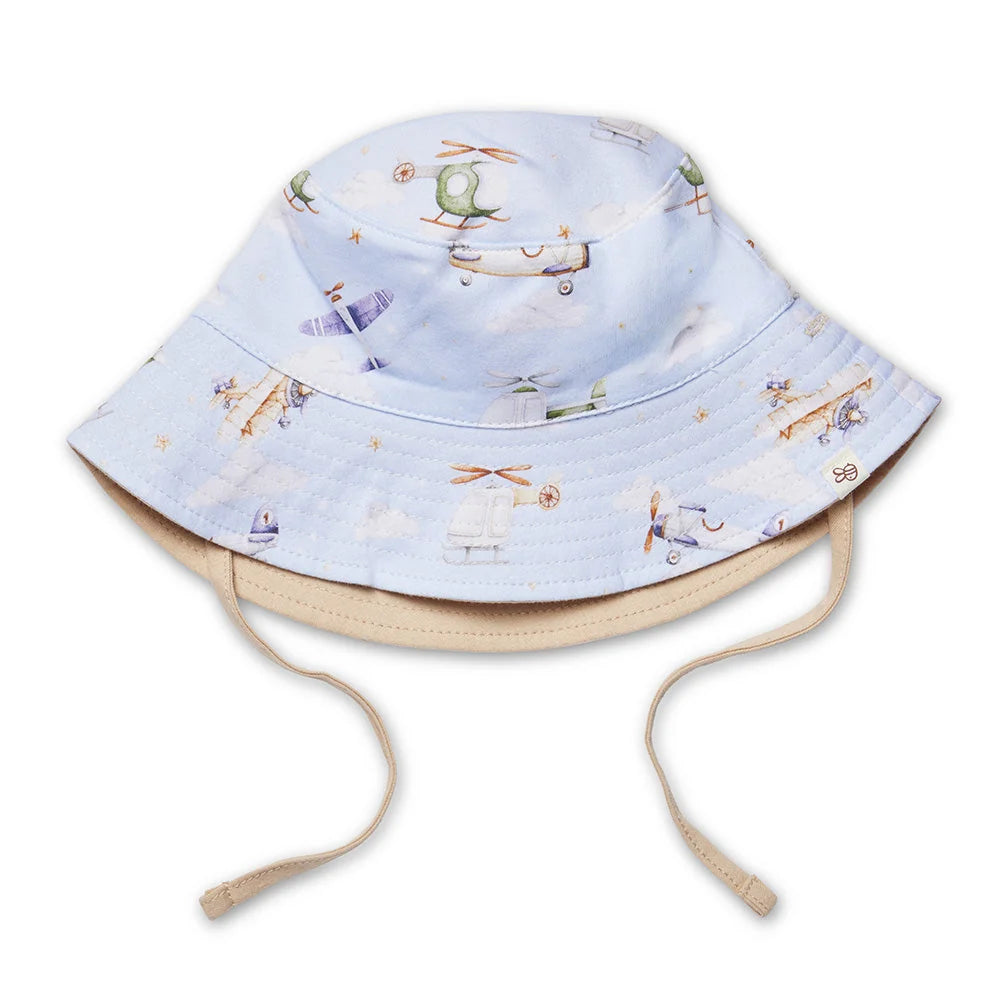 Snuggle Hunny Taking Flight Reversible Cotton Bucket Hat