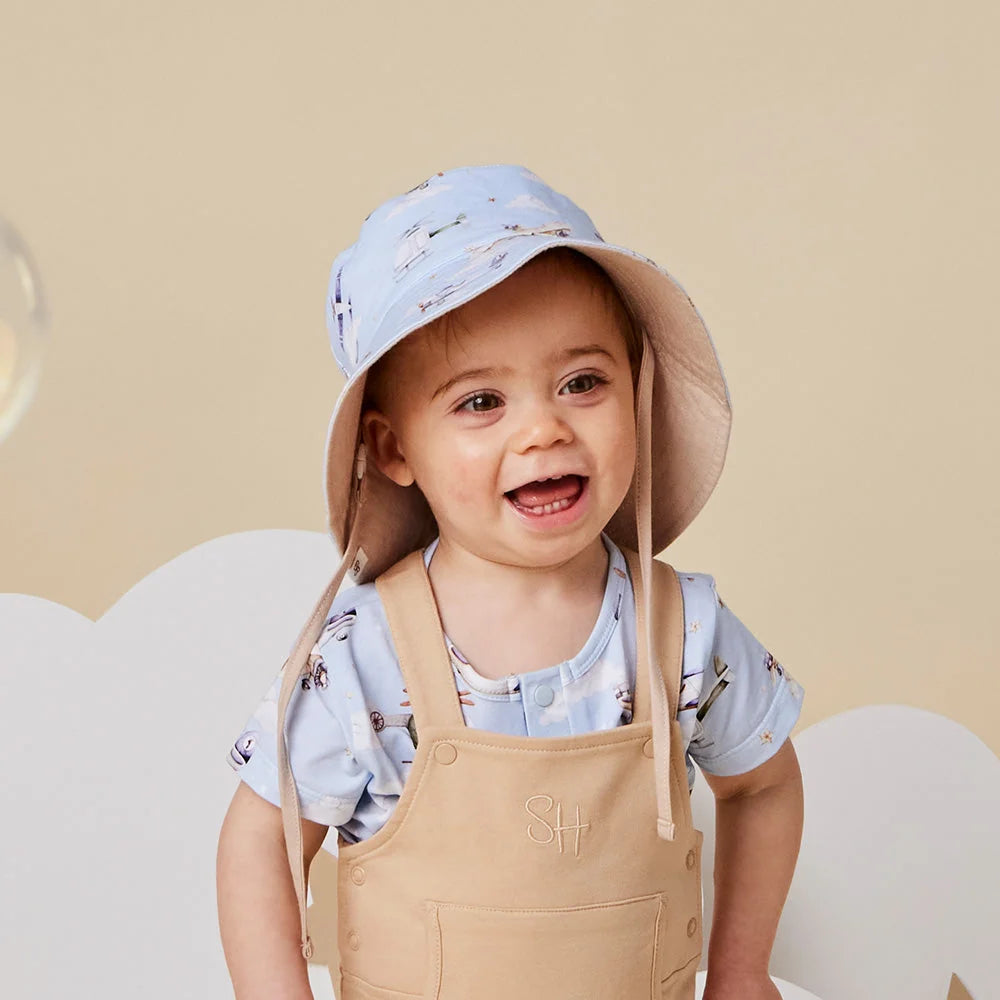 Snuggle Hunny Taking Flight Reversible Cotton Bucket Hat