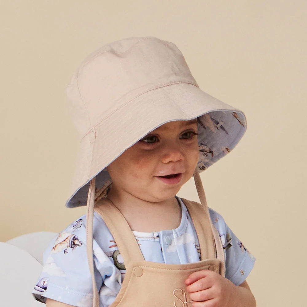 Snuggle Hunny Taking Flight Reversible Cotton Bucket Hat
