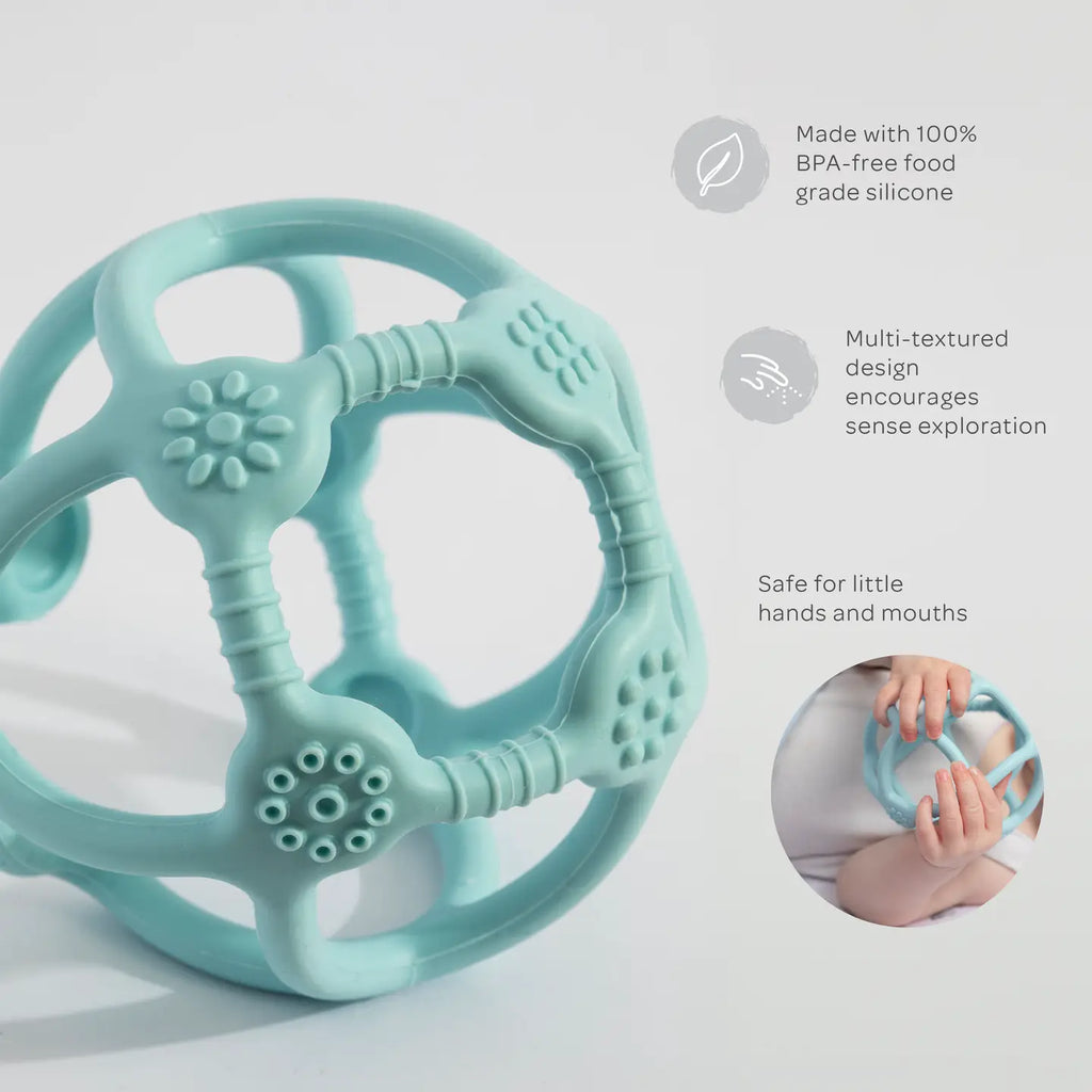 Silicon Teething Ball - Light Blue