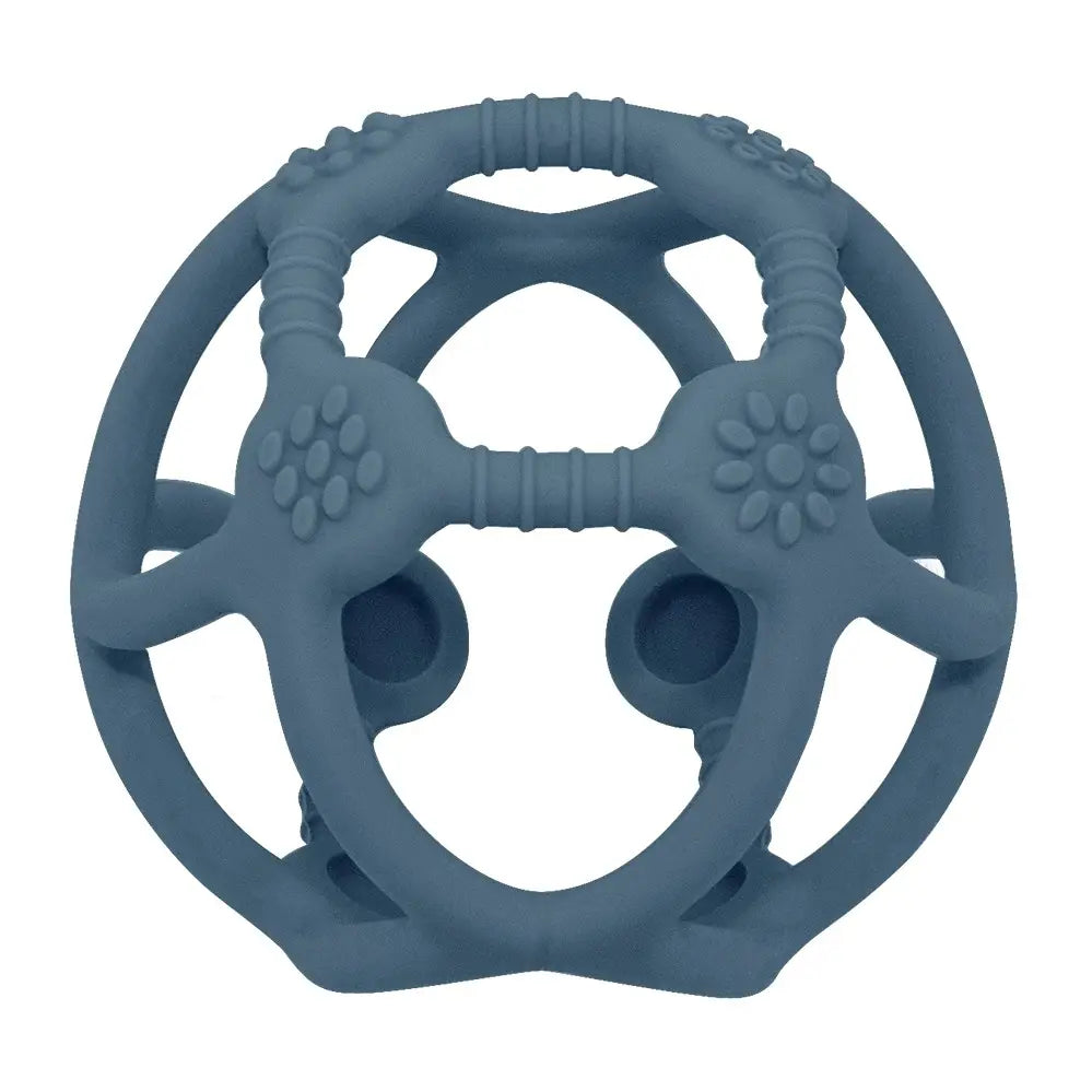 Silicon Teething Ball - Steel Blue