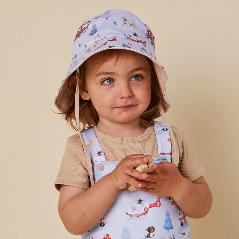 Snuggle Hunny To The Rescue Reversible Cotton Bucket Hat