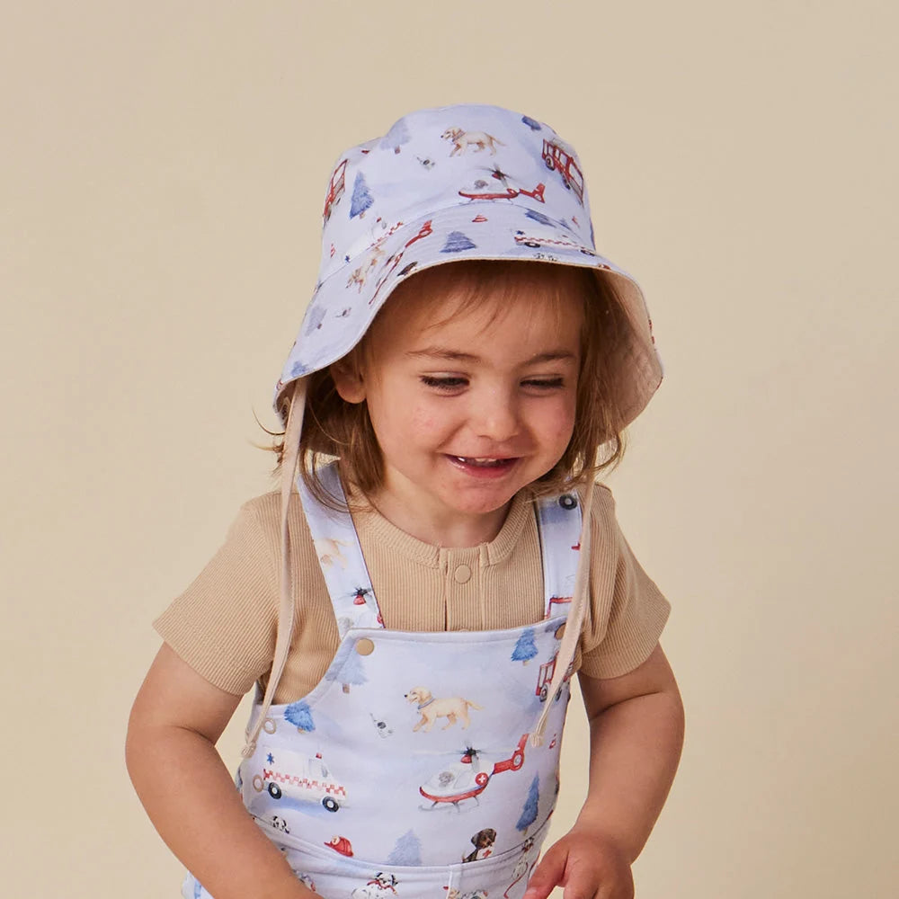 Snuggle Hunny To The Rescue Reversible Cotton Bucket Hat