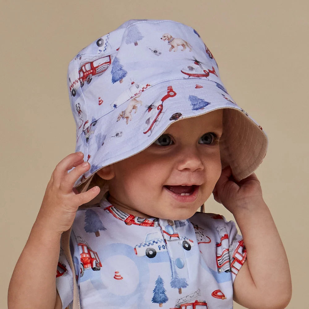 Snuggle Hunny To The Rescue Reversible Cotton Bucket Hat