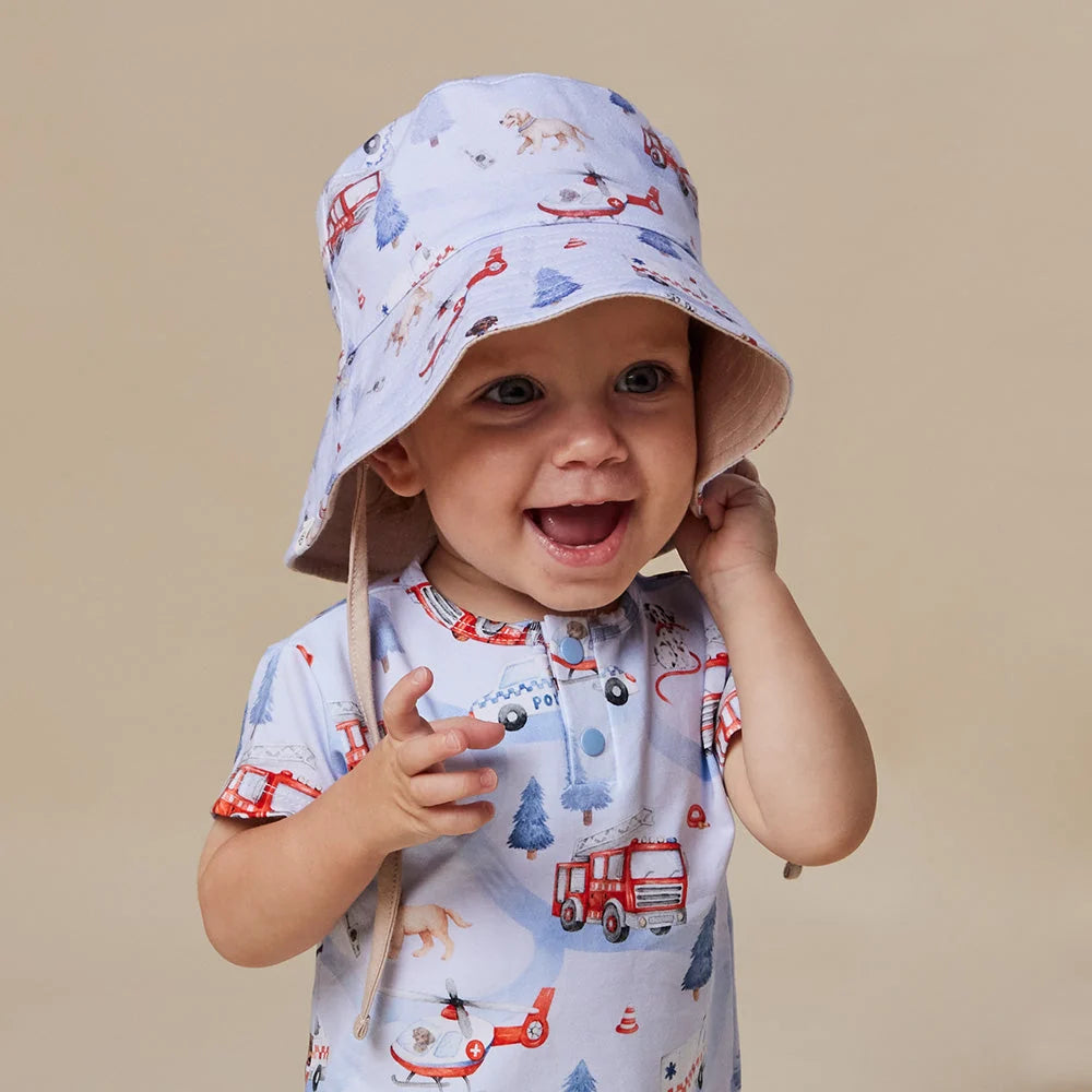 Snuggle Hunny To The Rescue Reversible Cotton Bucket Hat