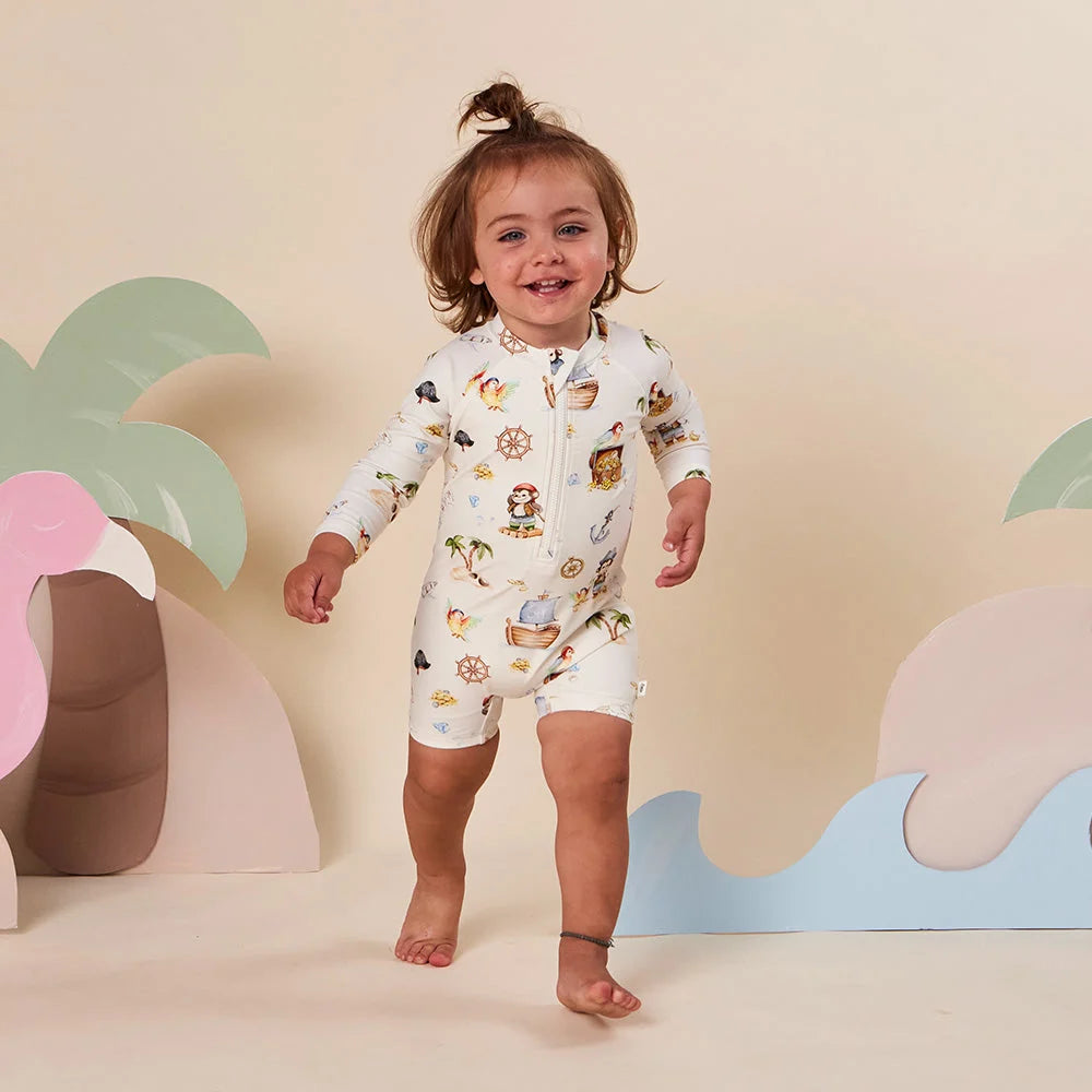 Snuggle Hunny Treasure Island Swim Shortie