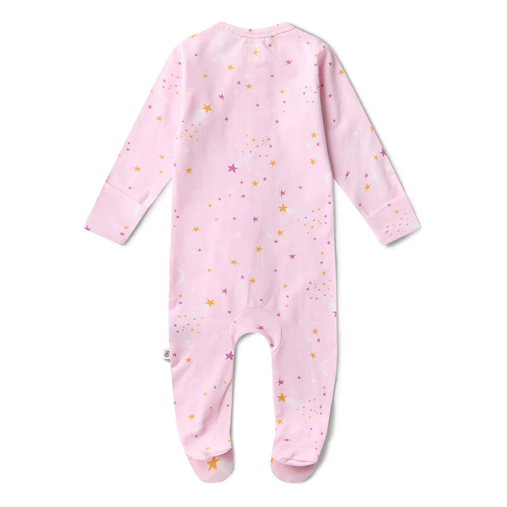 Organic Snuggle Sleepsuit Zip Footie - Twinkle