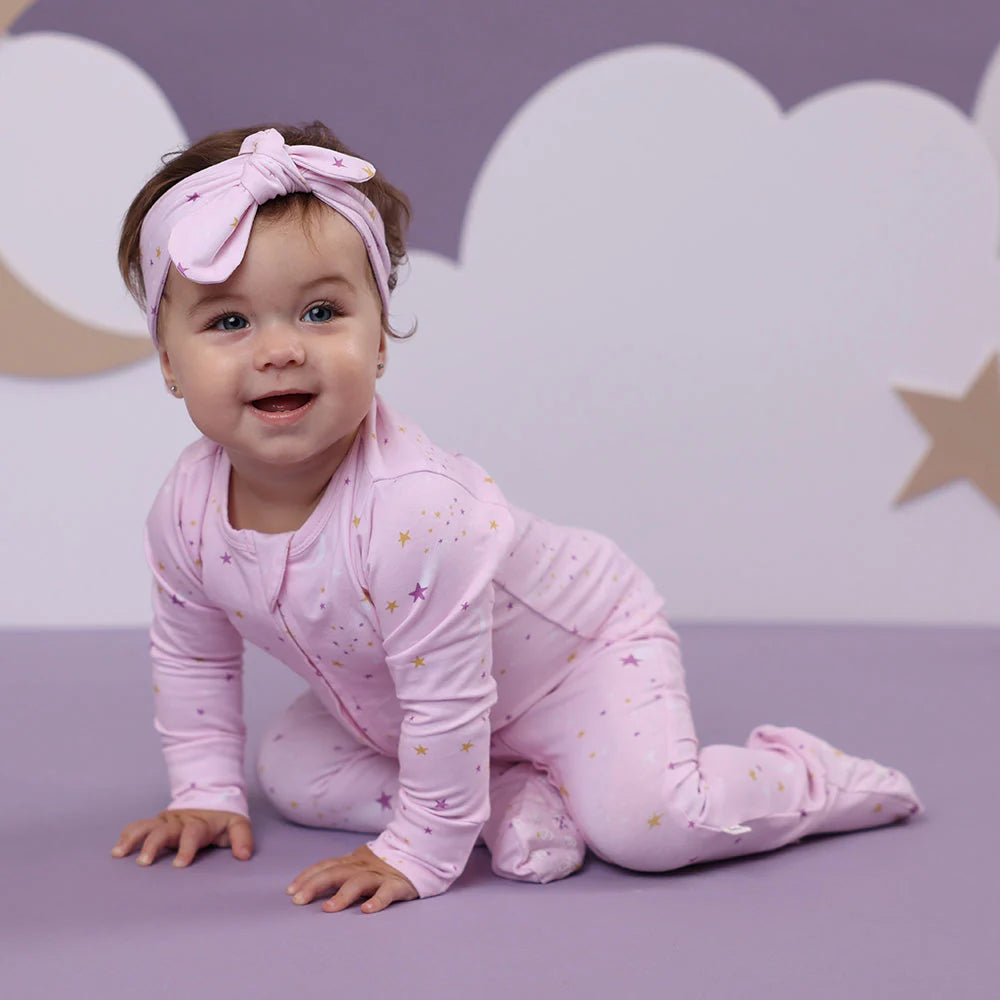 Organic Snuggle Sleepsuit Zip Footie - Twinkle