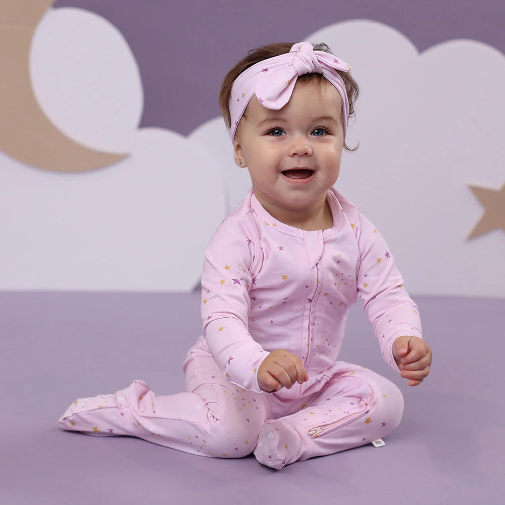 Organic Snuggle Sleepsuit Zip Footie - Twinkle