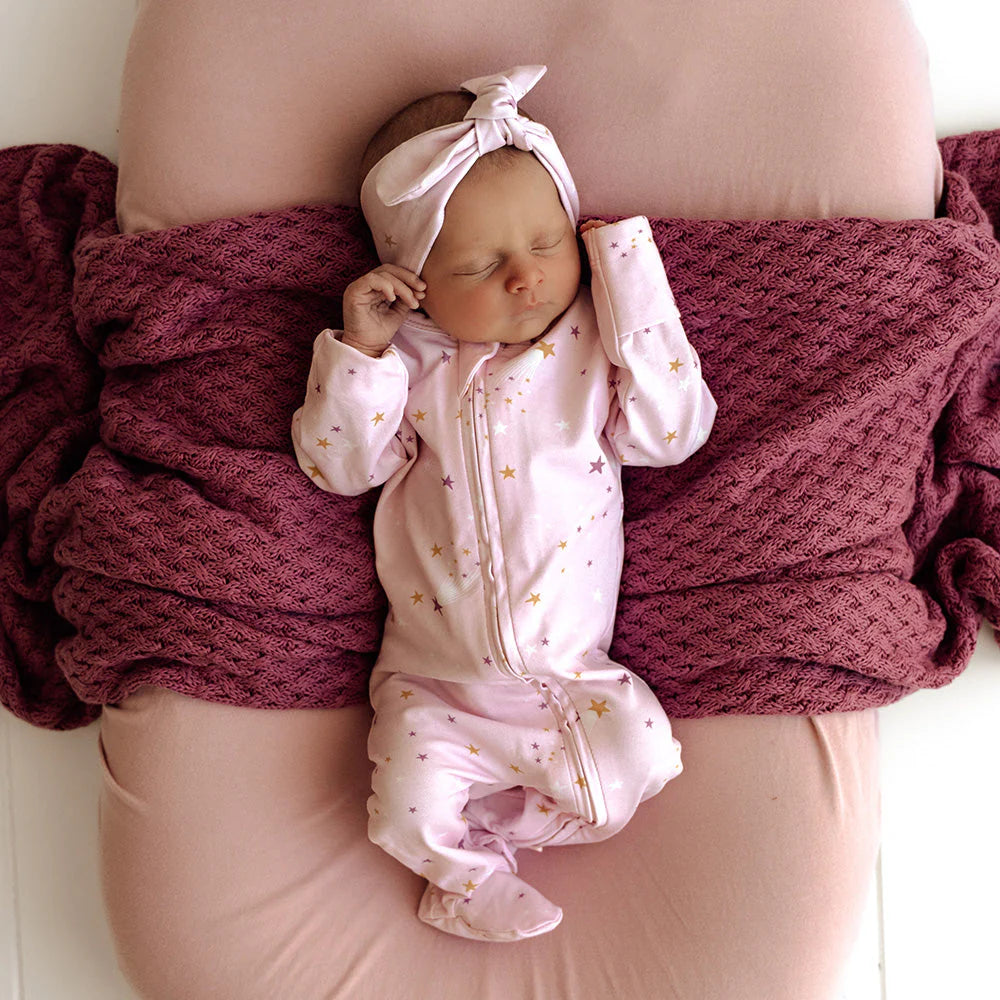 Organic Snuggle Sleepsuit Zip Footie - Twinkle