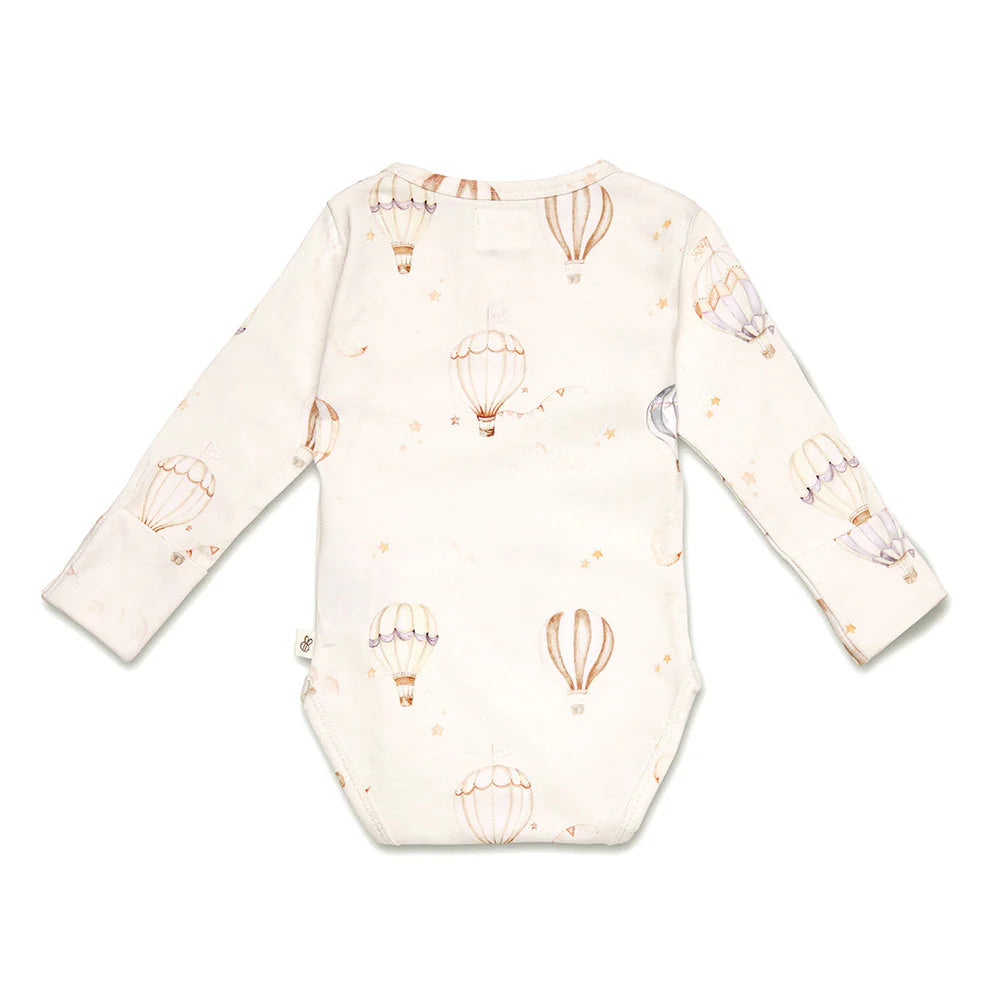 Snuggle Hunny - LS Organic Bodysuit - Up & Away