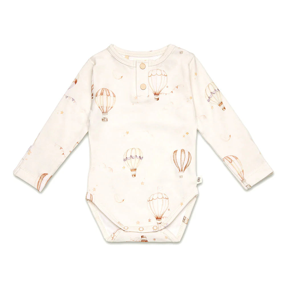 Snuggle Hunny - LS Organic Bodysuit - Up & Away
