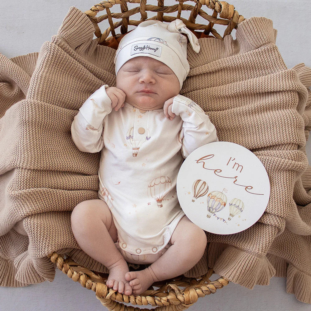 Snuggle Hunny - LS Organic Bodysuit - Up & Away