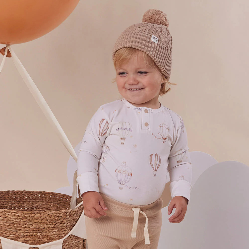 Snuggle Hunny - LS Organic Bodysuit - Up & Away