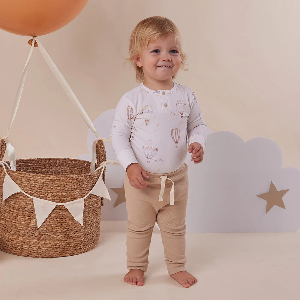Snuggle Hunny - LS Organic Bodysuit - Up & Away