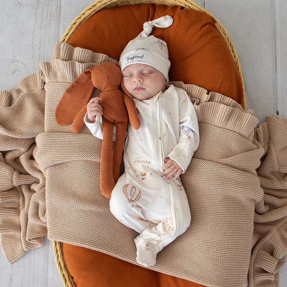 Snuggle Hunny Organic Snuggle Sleepsuit Zip Footie - Up & Away