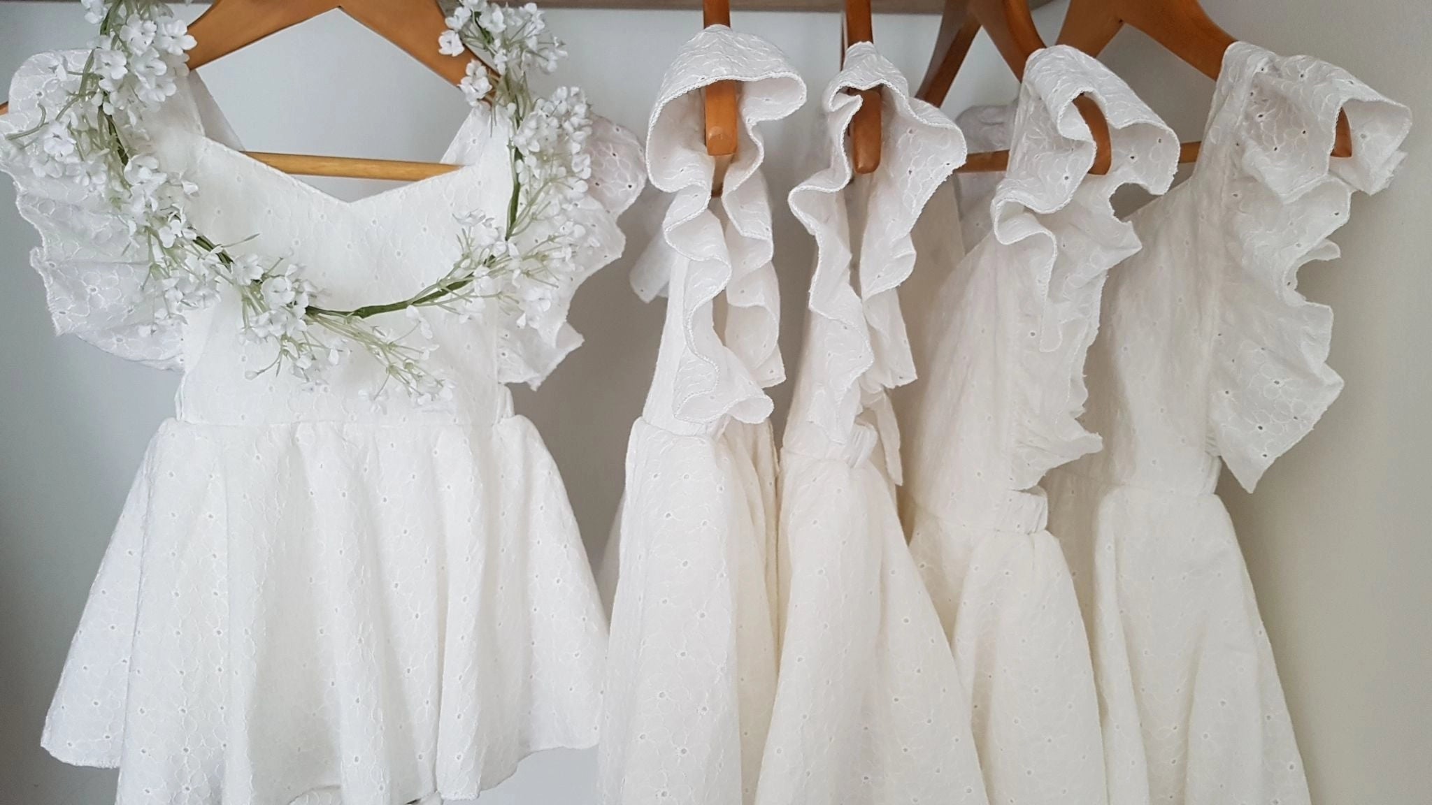 Maman Vivian Embroided White Cotton Romper Dress 0