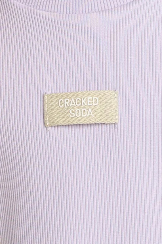 Cracked Soda -  Wisteria Ribbed Summer Dress - Purple